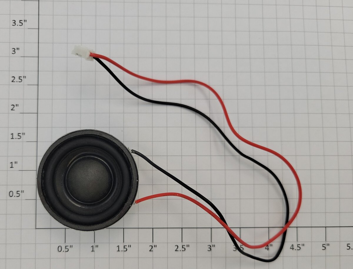 Lionel 38351-536 40 MM 8 Ohm 2 Watt Baby Fat Boy Speaker with Wiring & Connector