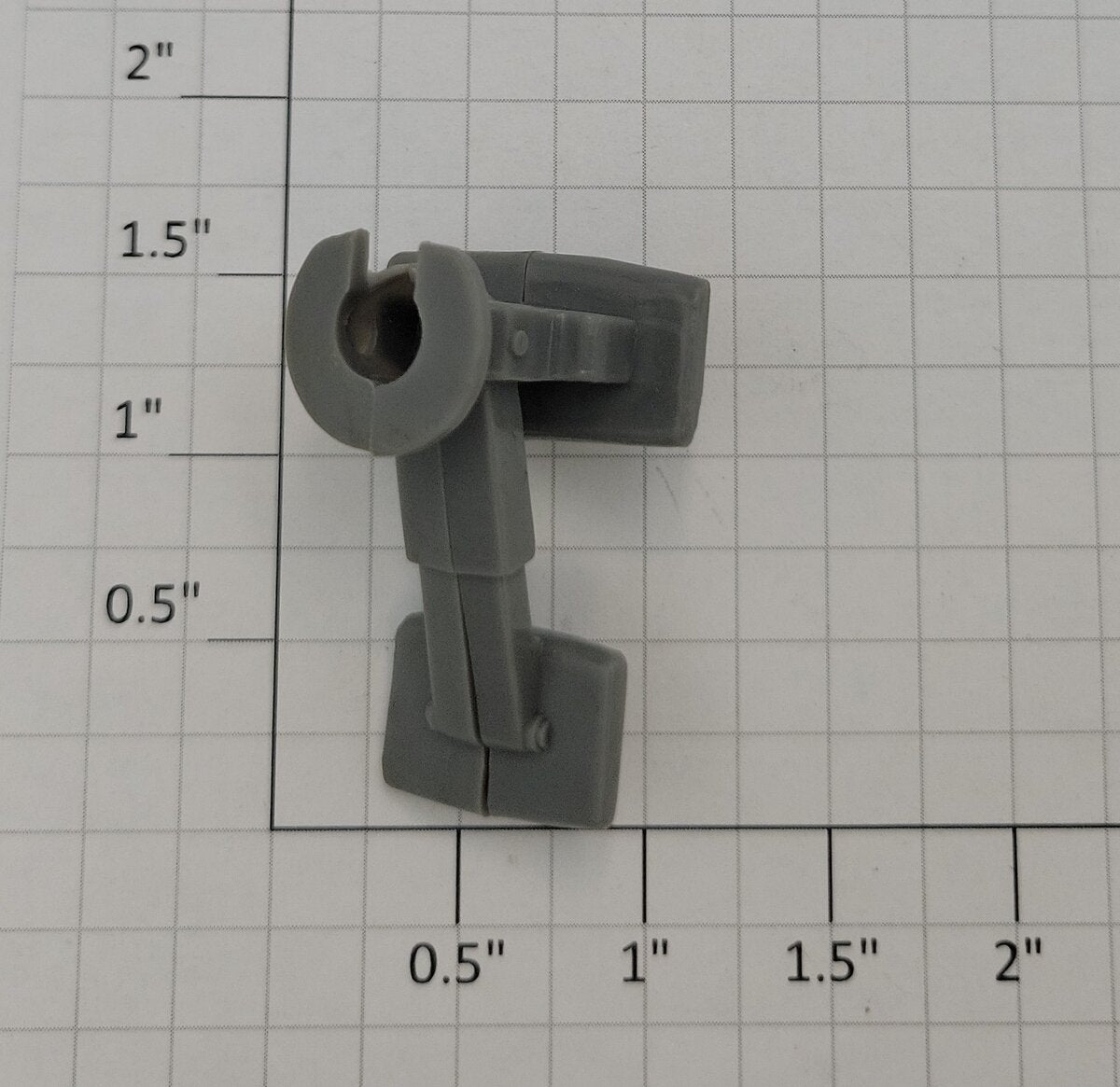 Lionel 6707-36 O Gauge Gray Two Piece Fifth Wheel Trailer Bracket