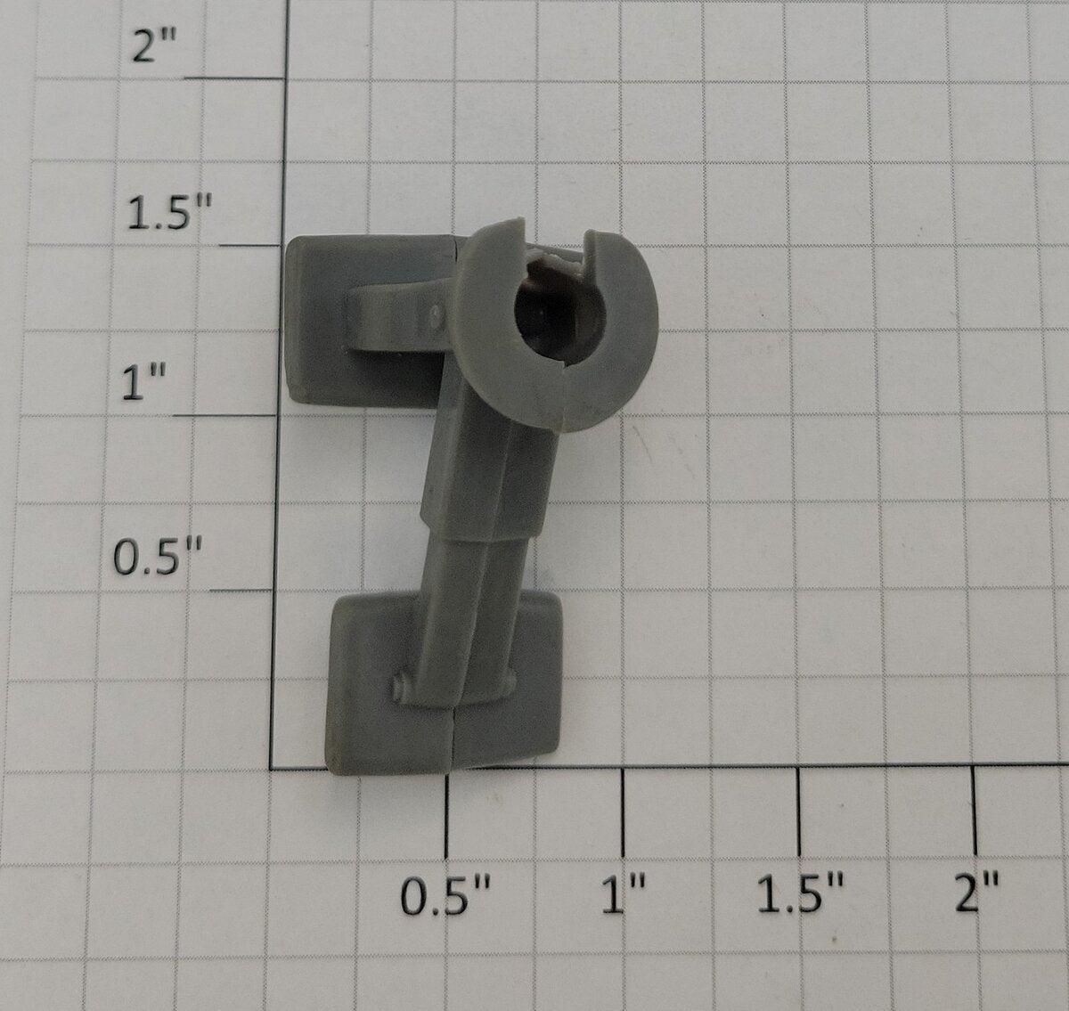 Lionel 6707-36 O Gauge Gray Two Piece Fifth Wheel Trailer Bracket