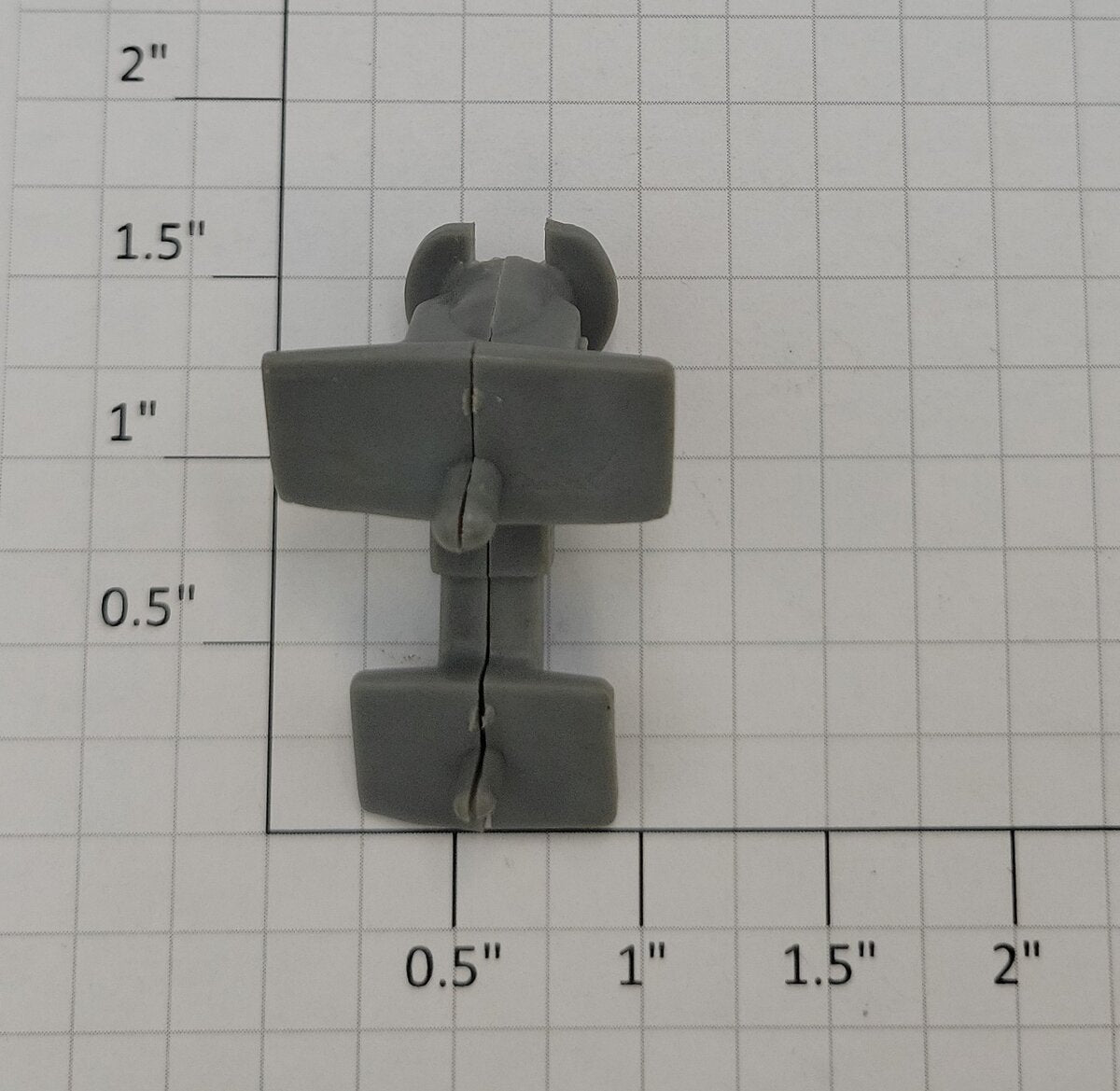 Lionel 6707-36 O Gauge Gray Two Piece Fifth Wheel Trailer Bracket