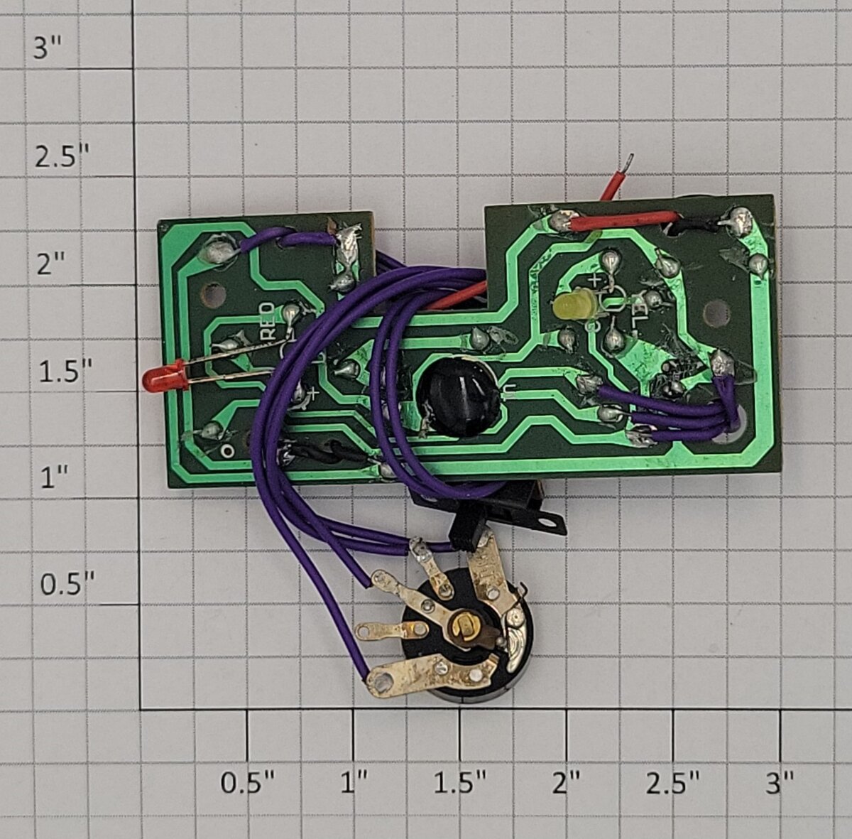 Lionel 6104161110 Smoking Hobo Shack PCB Circuit Board w/Potentiometer & Switch