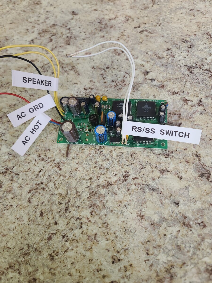 K-Line MDK-065 Diesel Horn and Bell PCB Circuit Board with Railsounds