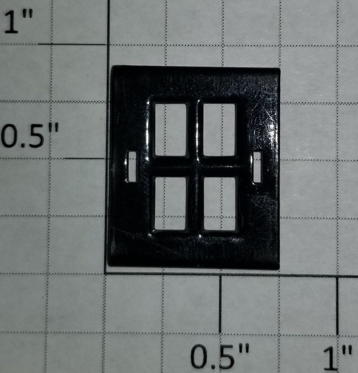 MTH TP-SF00079 Black Painted Nickel Caboose Window