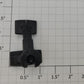Lionel 26707-36 O Gauge Black Two Piece Fifth Wheel Trailer Bracket