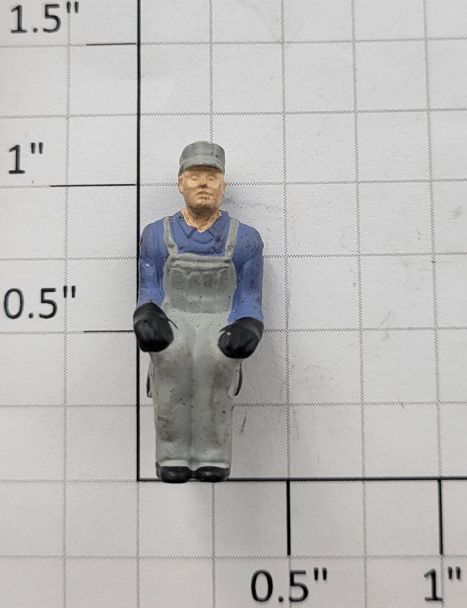 American Flyer 8047-122 Engineer Fireman in Blue Shirt Figure