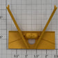 Lionel 17100-34 Yellow Plastic ACF Hopper Car Brake End