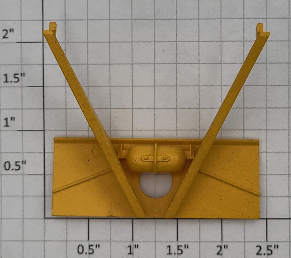 Lionel 17100-34 Yellow Plastic ACF Hopper Car Brake End