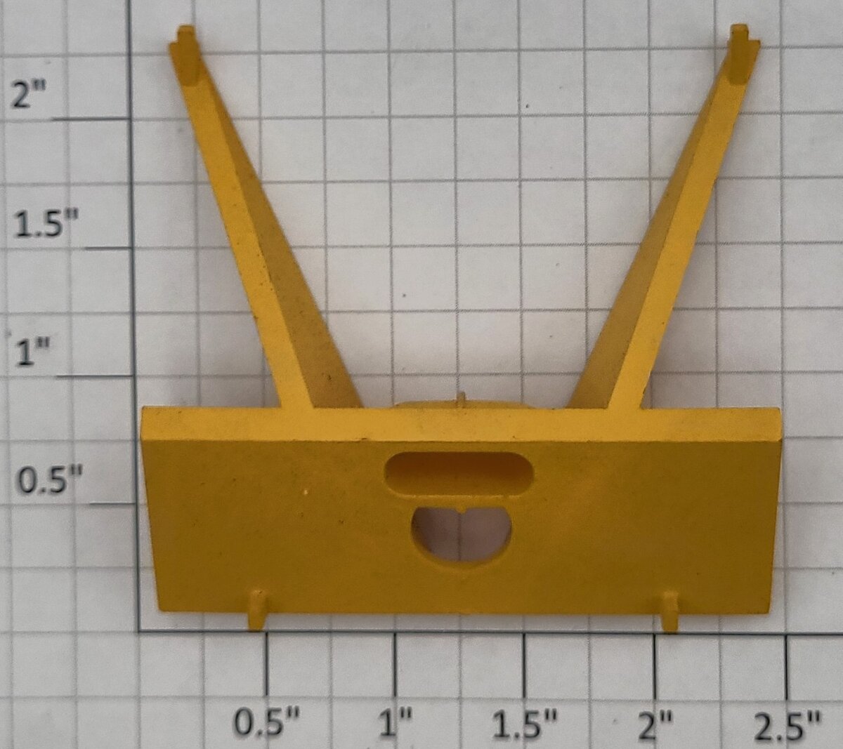 Lionel 17100-34 Yellow Plastic ACF Hopper Car Brake End
