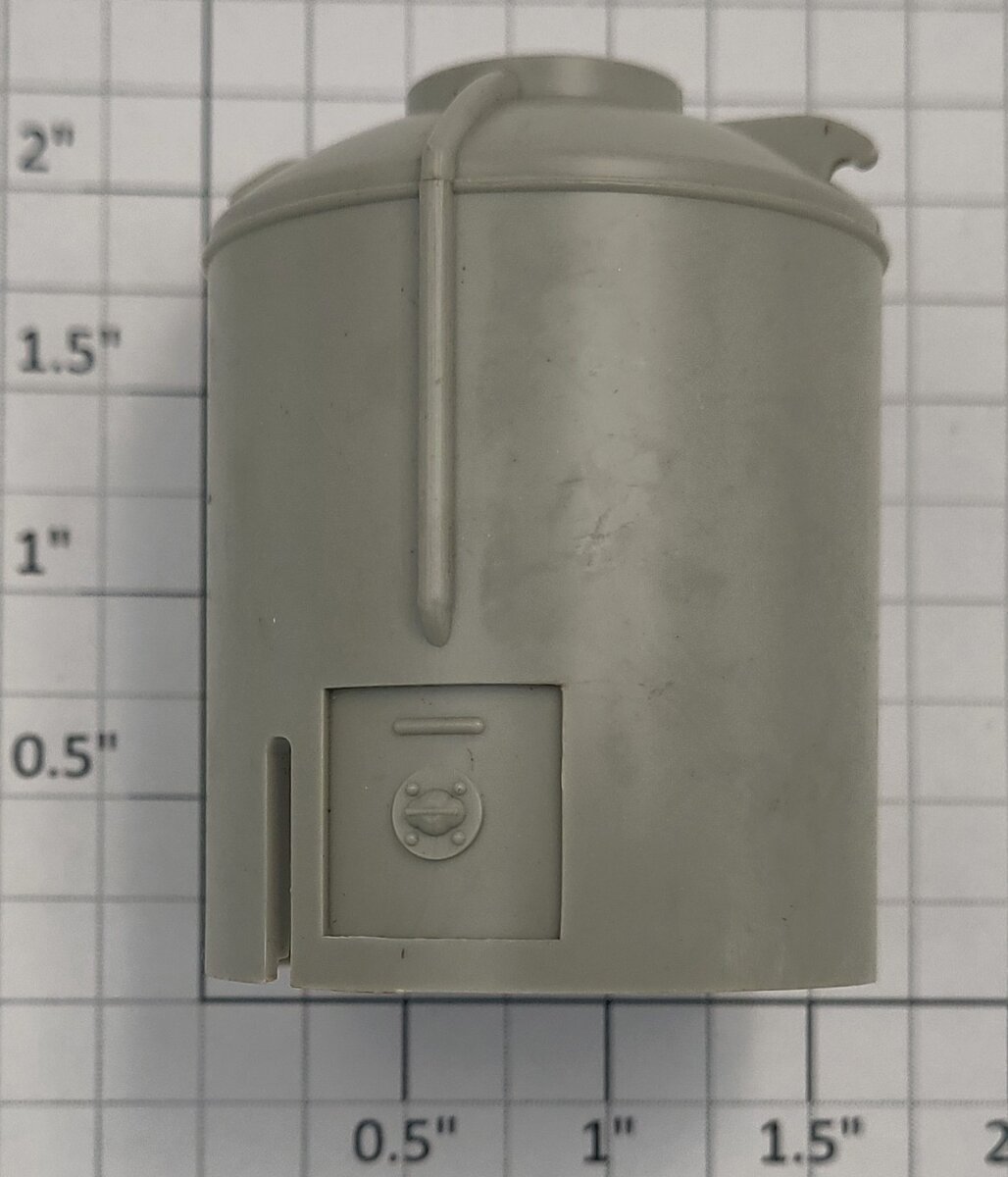 American Flyer 48503-27 Gray Air Activated Canister with Black Lettering