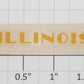 Lionel 8580-110  F-3A Diesel Locomotive "Illinois" Sticker Decal