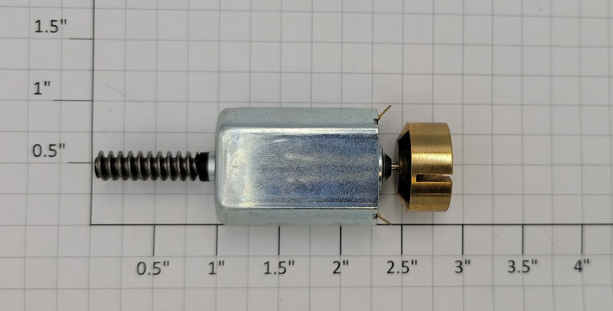 Lionel 6208616103 O Gauge Berkeley Jr Flat Can Motor w/ Worm Gear and Flywheel