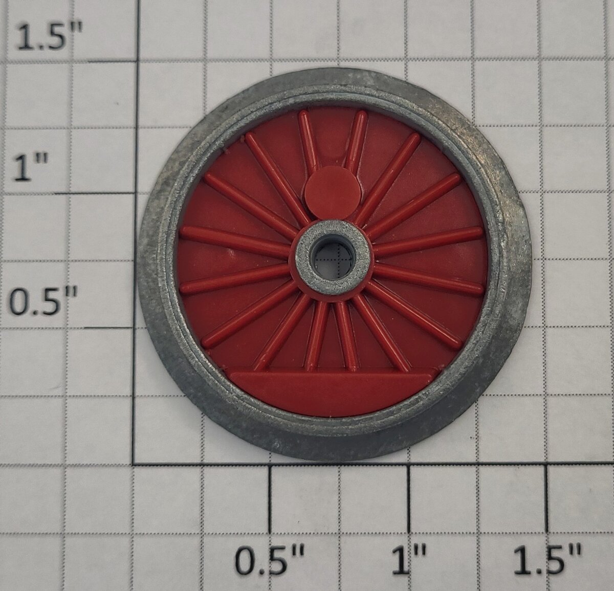 Lionel 18700-130 Steam Wheel with Red Insert without Boss