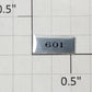 Lionel 9111-10 Number 601 Self-Adhesive Plaque