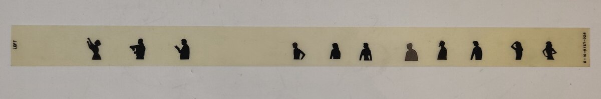 Lionel 19127-24 Yellowed Passenger Car Left Hand Window Strip