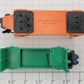 Lionel 356-35 Orange  and Green Baggage Cart Truck Set  (Set of 2)