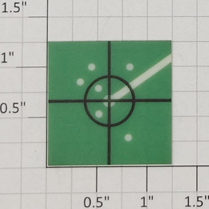 Lionel 3540-31 Radar Light Screen (Green Plastic)