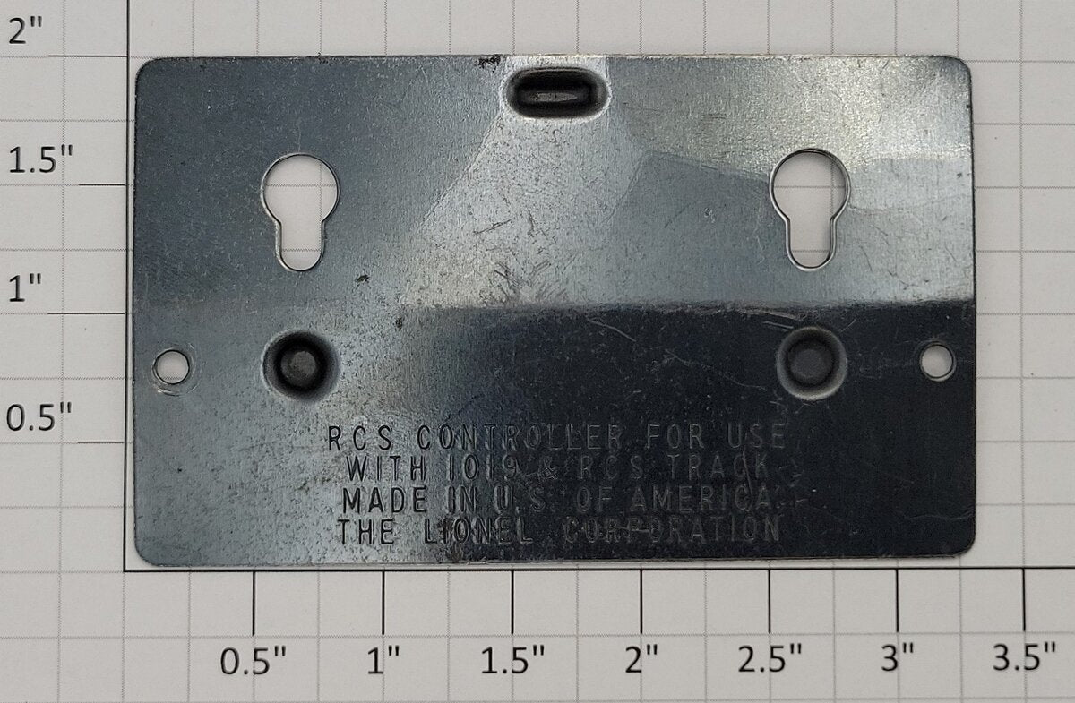 Lionel RCS-23 O Gauge RCS / UCS / 6019 Switch Controller Back Plate