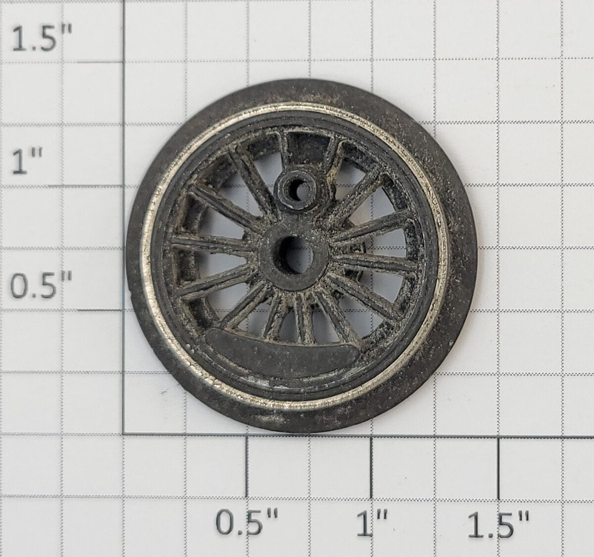 Lionel 227-46 Plain End Wheel with Nickel Rim