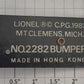 Lionel 2282-20 Bumper Base Assembly