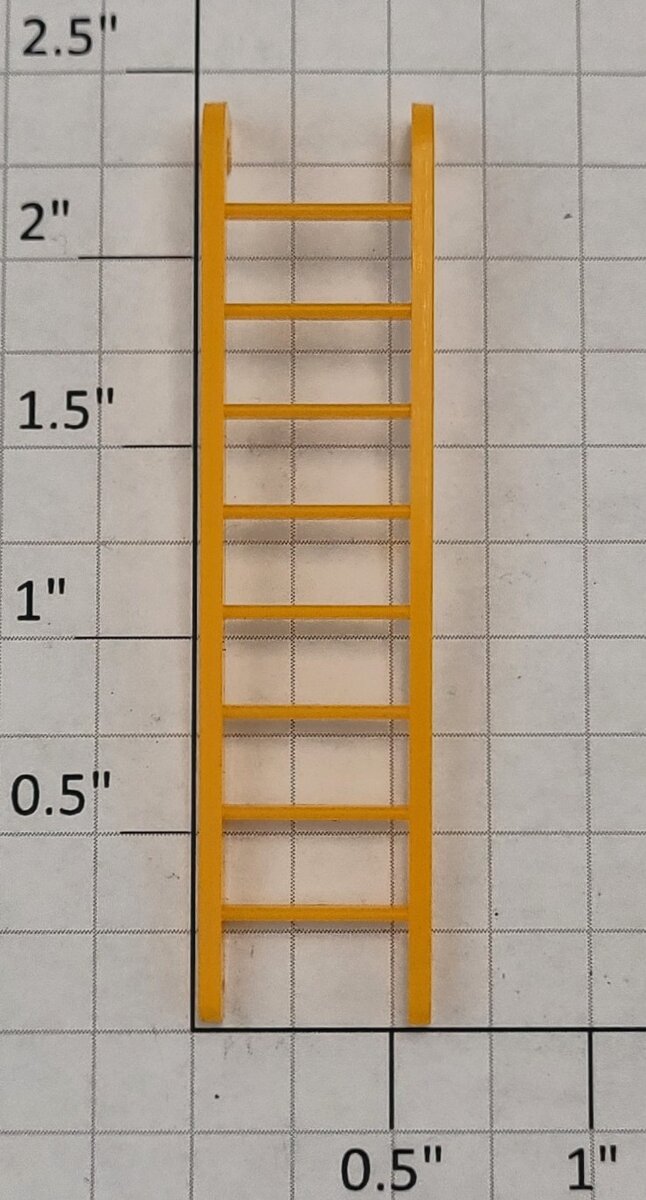 Lionel 12741-55 Intermodal Crane Yellow 8-Rung Ladder