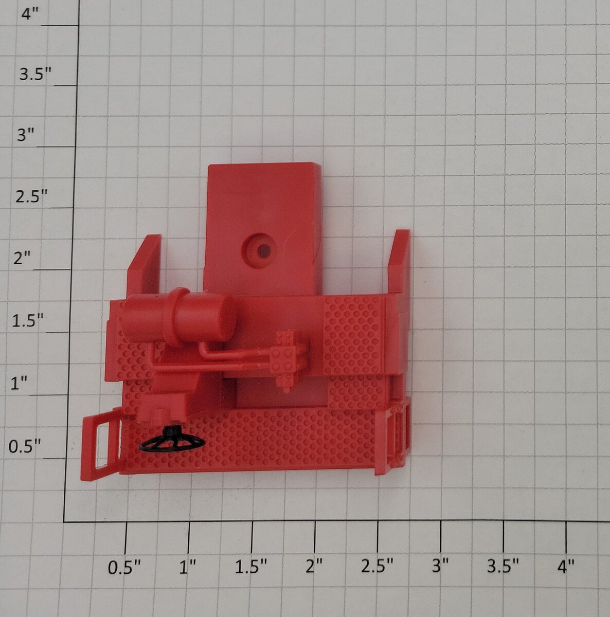 Lionel 6106936124 Red Platform Assembly with Brake Wheel