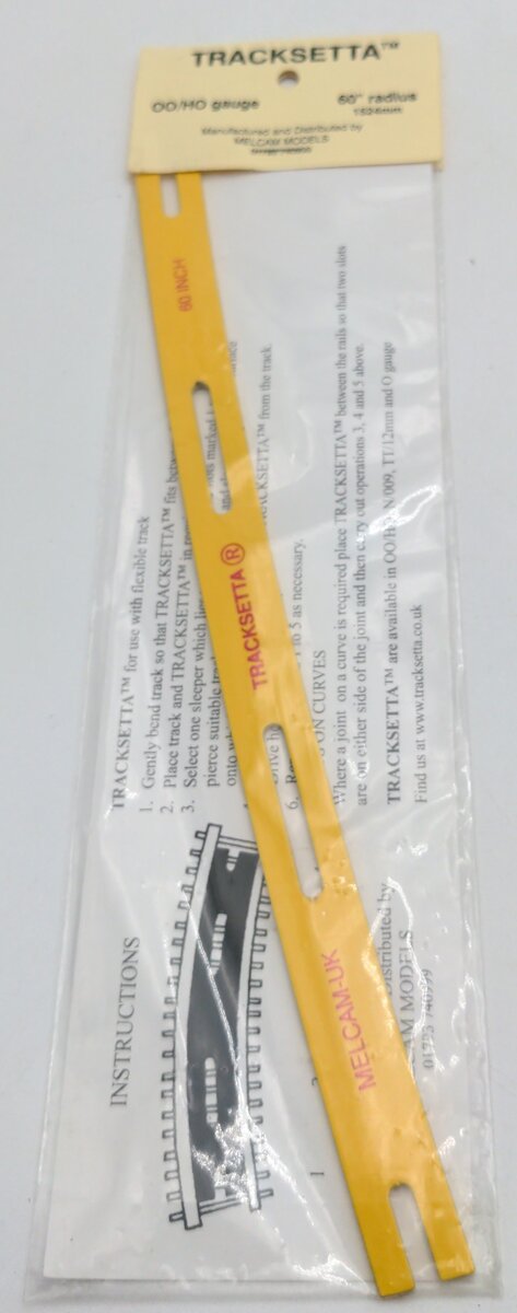 Peco OOT60 HO/OO Tracksetta Track Laying Template 60" 1524 mm Radius Curve