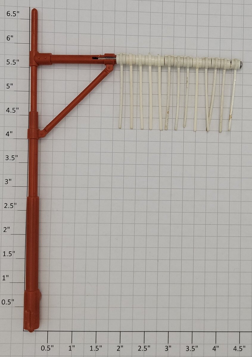 Lionel 3424-7 Orange Tell Tale Pole Assembled