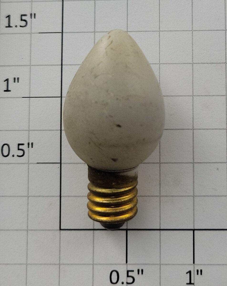 Lionel 1442W 18-Volt Screw Base Satin White Candle Shaped Light Bulb