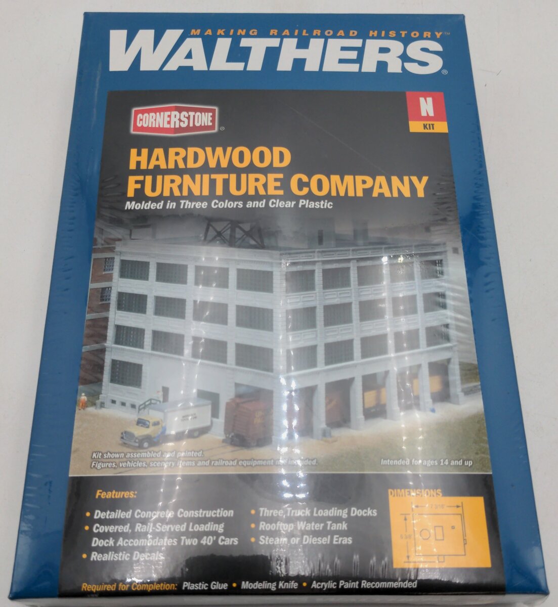 Walthers 933-3232 N Hardwood Furniture Company Industrial Structure Kit