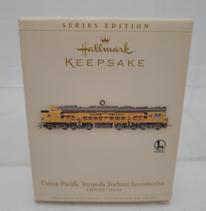 Hallmark QX2323 Lionel Union Pacific Veranda Turbine Locomotive OrnamentKeepsake