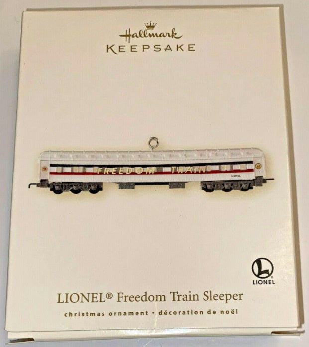 Hallmark QXI2009 Lionel Freedom Train Sleeper Christmas Ornament Keepsake
