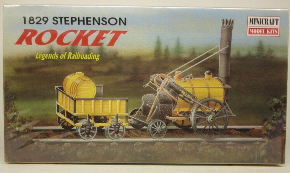 Minicraft 11101 1:26 Scale 1829 Stephenson Rocket Model Kit