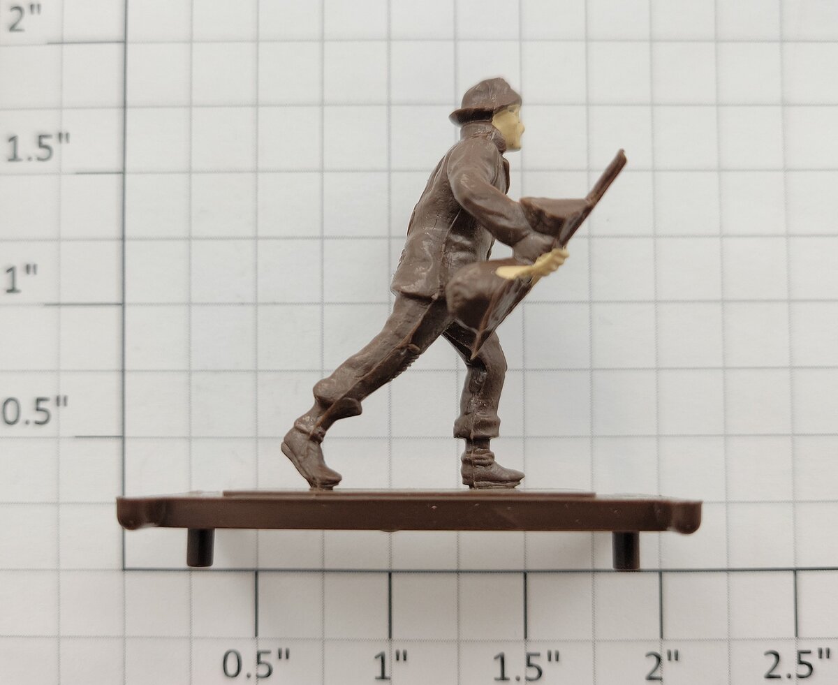 Lionel 6624-20 Brown Plastic Hobo Figures (3357-18)