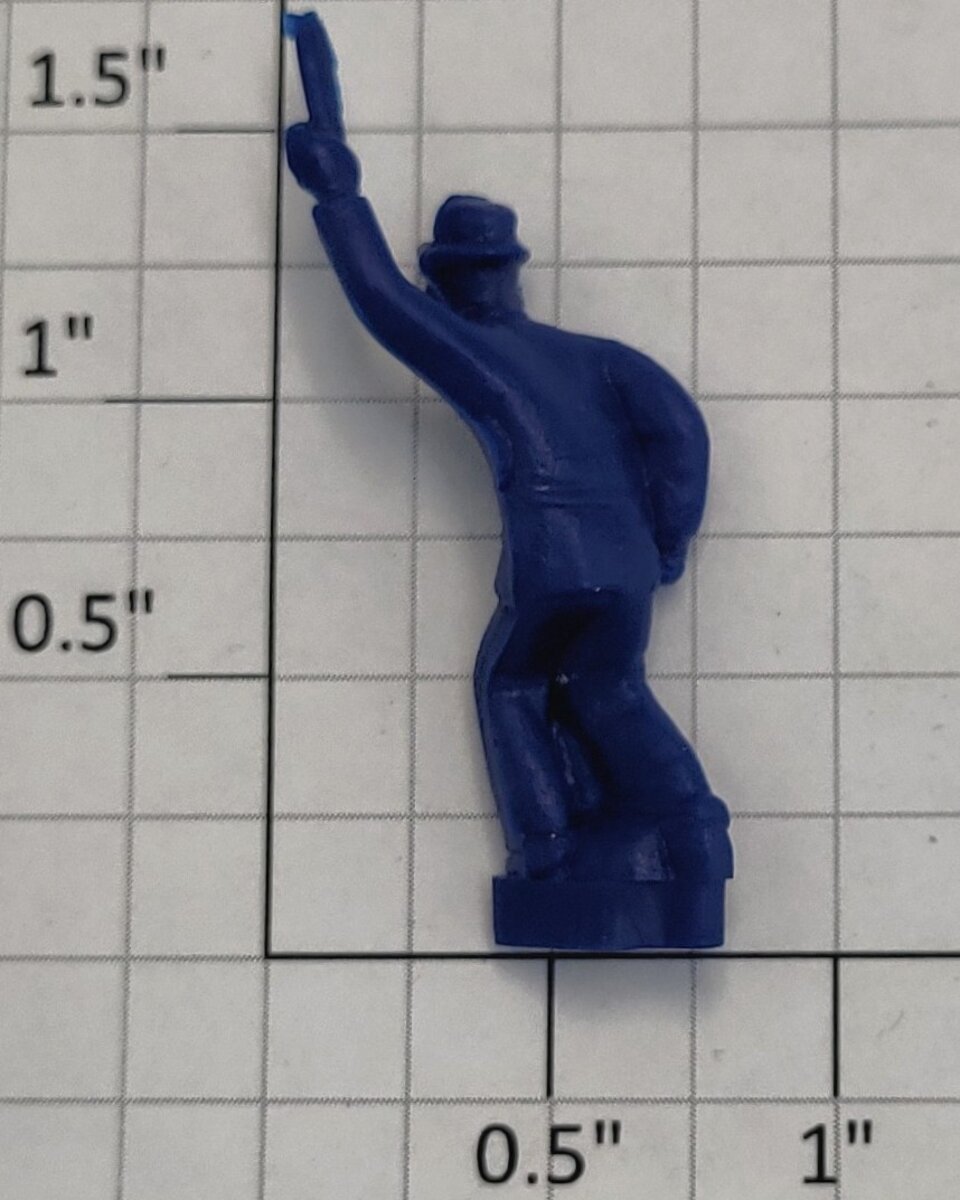 Lionel 3444-19 Blue Rubber Police Figure with Baton