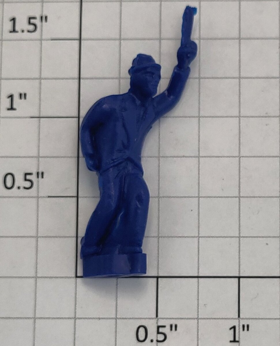 Lionel 3444-19 Blue Rubber Police Figure with Baton