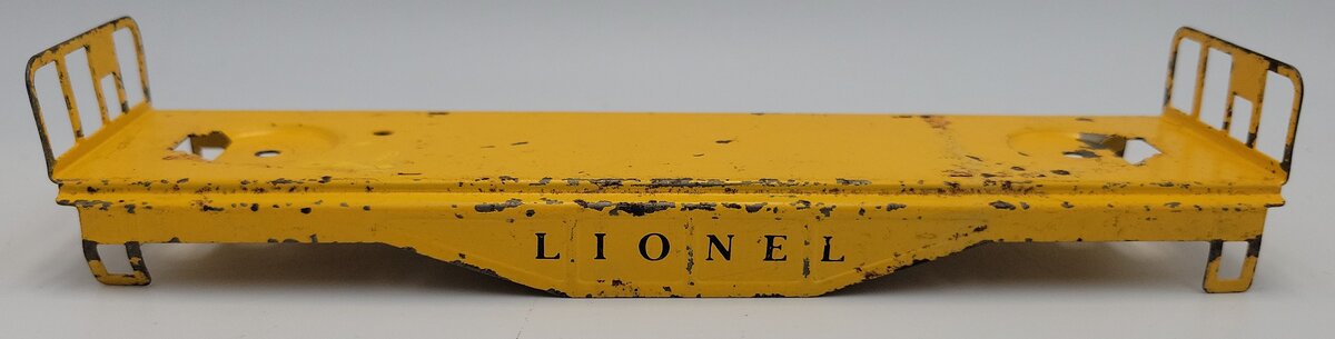 Lionel 6111-4 Metal Flat Car Frames : Light & Dark Gray , and Yellow (Set of 3)