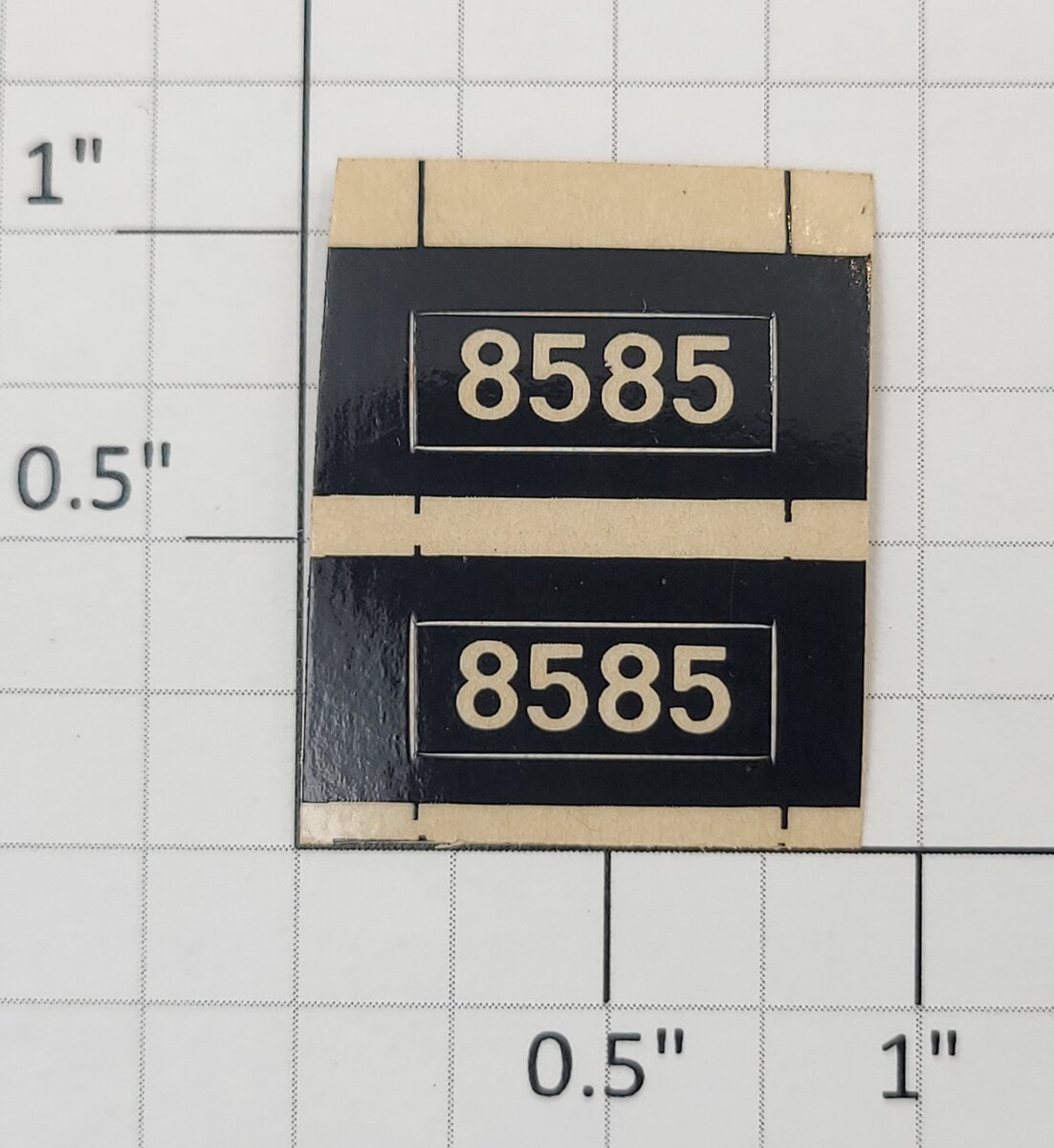 Lionel 8585-10 Large Number Board Decals (Set of 2)