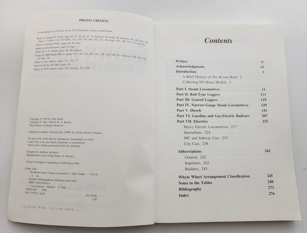 Acme 20-1034 The Brown Book of Brass Locomotives Third Edition by John Glaab