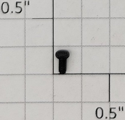 Lionel 11155-244 M2-0.4 x 4mm Black Hex Head Machine Screw