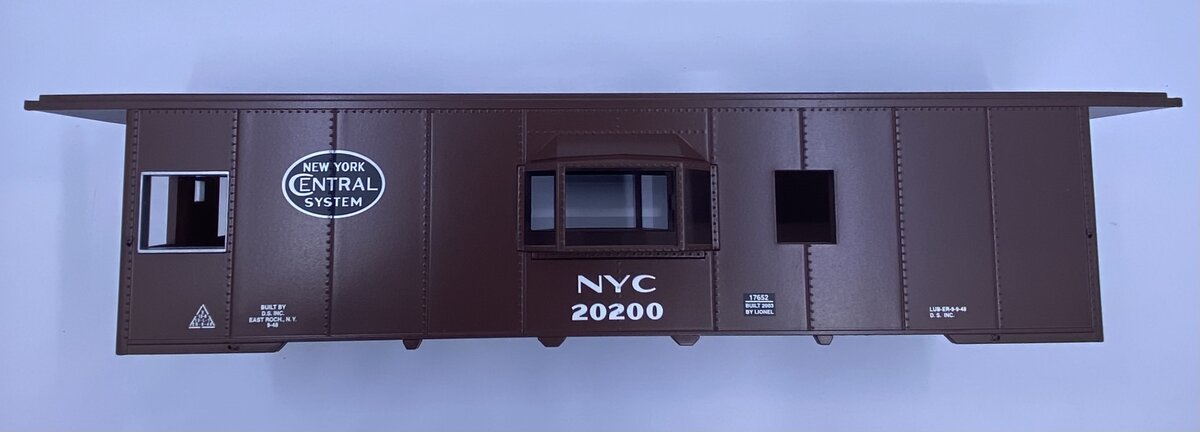 Lionel 17652-7 #20200 NYC Bay Window Caboose Shell