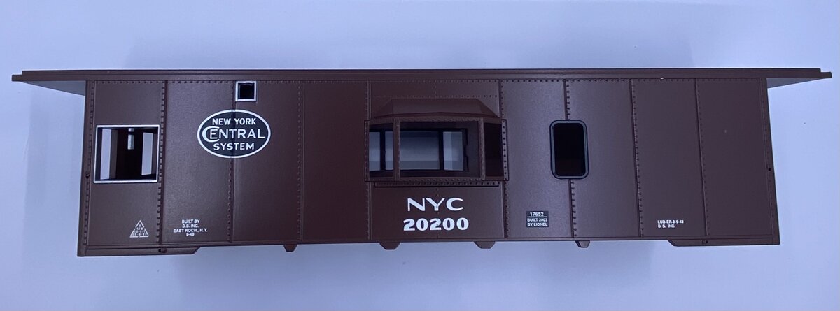 Lionel 17652-7 #20200 NYC Bay Window Caboose Shell