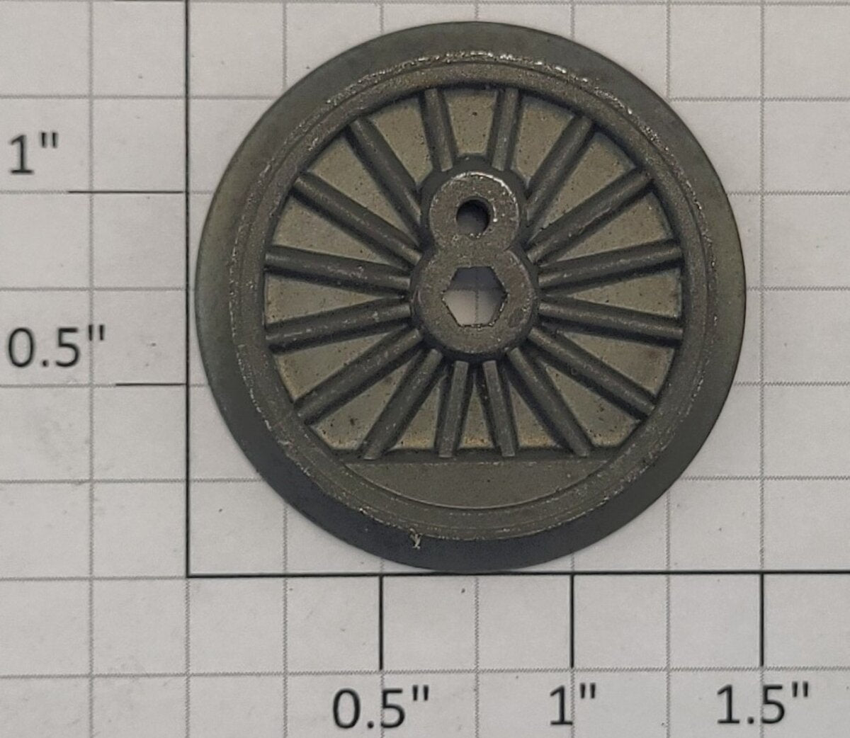 Lionel 18639-124 Plain Flanged Starter 4-6-2 Steam Locomotive Wheel