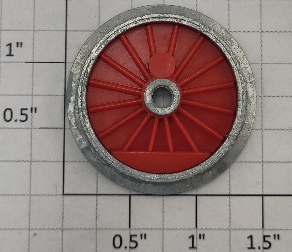 Lionel 18705-130 Red Metal Neptune 0-4-0 Steam Loco Flanged Wheel without Boss