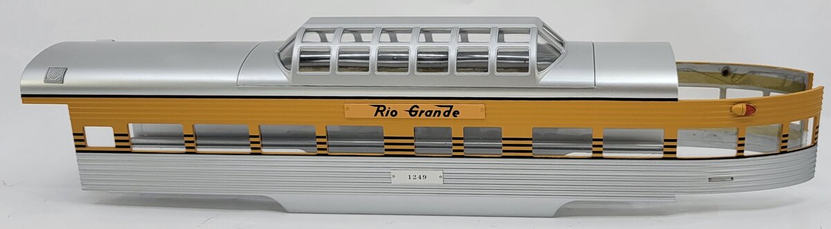 Lionel 21313-2 #1249 K-Line Denver & Rio Grande Dome Observation Shell