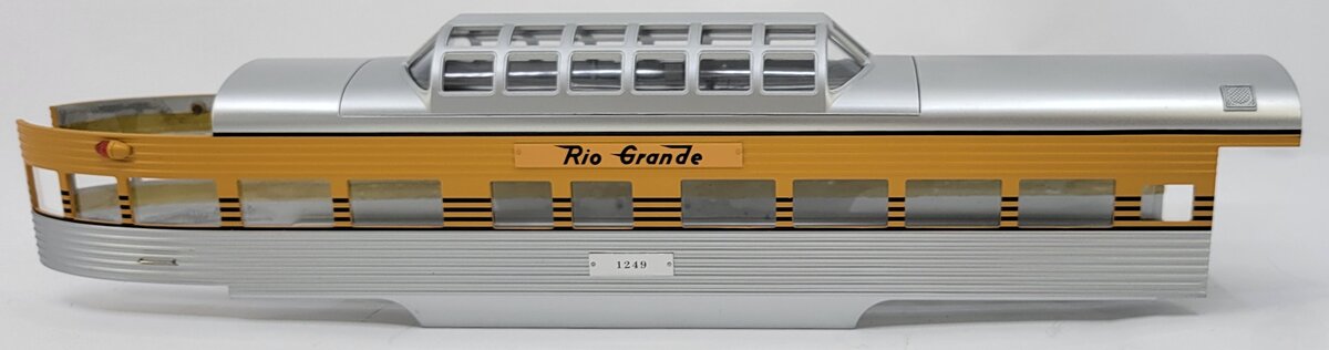 Lionel 21313-2 #1249 K-Line Denver & Rio Grande Dome Observation Shell