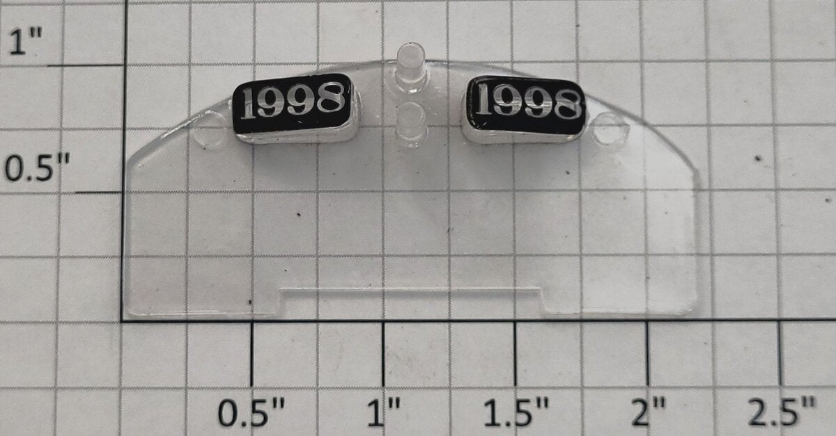 Lionel 18858-27 Clear Plastic GP-20 Number Board Windshield Insert #1998