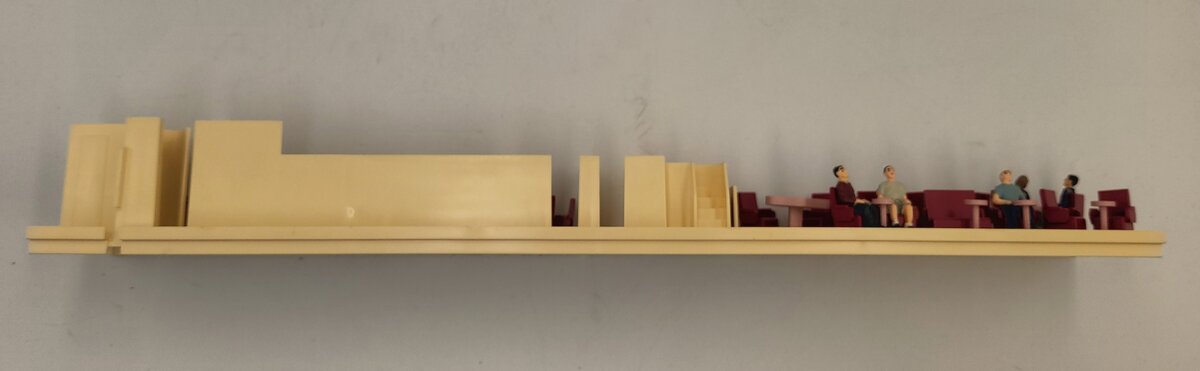 Lionel 15372-25 Tan Aluminum Vista Dome Passenger Car Interior