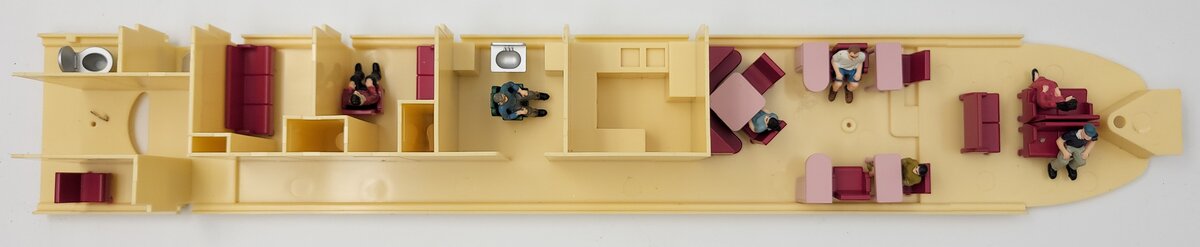 Lionel 15374-25 Union Pacific Aluminum Observation Car Interior