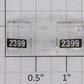 Lionel 18877-17 #2399 GP-9 Front Number Board and Lens Insert
