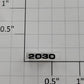 Lionel 18947-57 Alco A Unit Diesel Loco Left Hand Number Board #2030